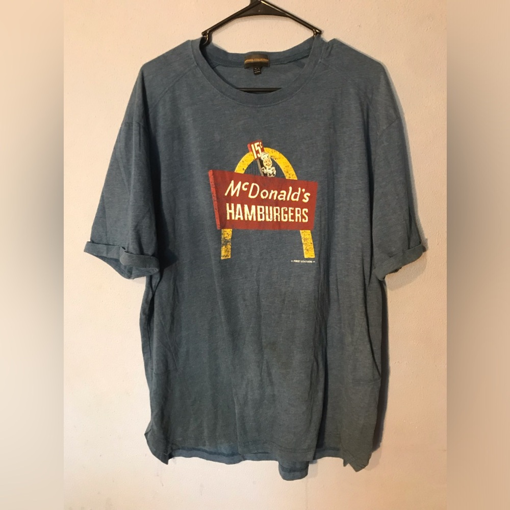 McDonald's Apparel First Edition Retro 15 Cent Hamburger XL Graphic Logo T-Shirt